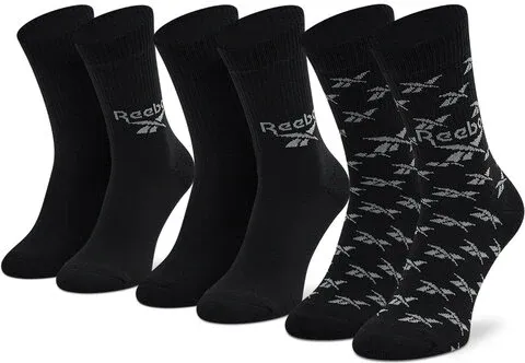 Súprava 3 párov vysokých ponožiek unisex Reebok (29351318)