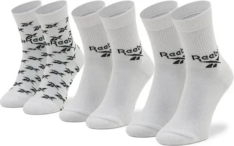 Súprava 3 párov vysokých ponožiek unisex Reebok Classic (29355841)