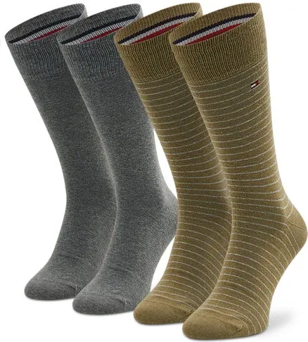 Súprava 2 párov vysokých pánskych ponožiek Tommy Hilfiger (31967915)