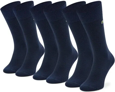 Súprava 3 párov vysokých ponožiek unisex Lacoste (32056582)
