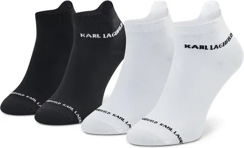 Súprava 2 párov kotníkových ponožiek dámskych KARL LAGERFELD (32455175)