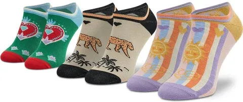 Súprava 3 párov členkových dámskych ponožiek Femi Stories (33087877)