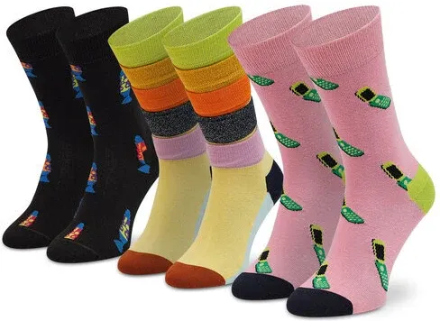 Súprava 3 párov vysokých ponožiek unisex Happy Socks (36689525)