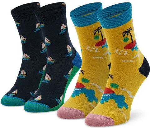 Súprava 2 párov vysokých ponožiek unisex Happy Socks (37102415)