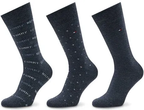 Súprava 3 párov vysokých pánskych ponožiek Tommy Hilfiger (36259497)