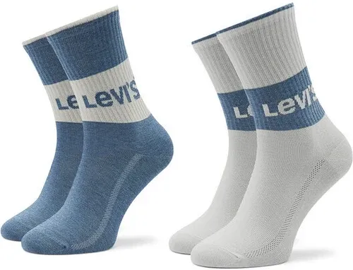 Súprava 2 párov vysokých ponožiek unisex Levi's (36527396)