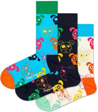 Súprava 3 párov vysokých ponožiek unisex Happy Socks (37061594)